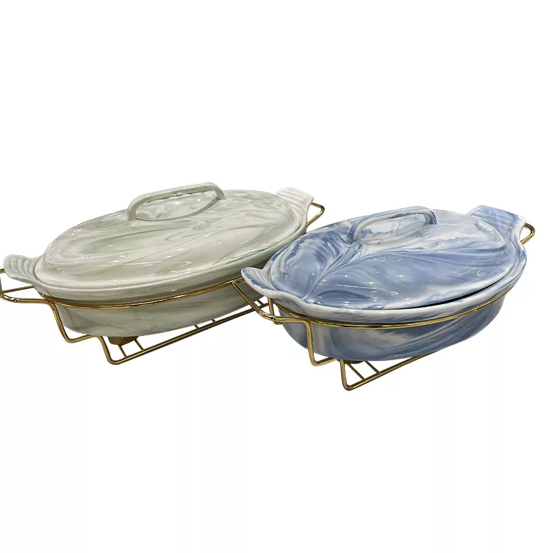 रमणीय मार्बलिंग सिरेमिक प्लेट