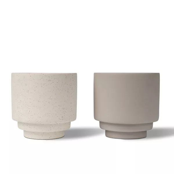 प्याटर्न गरिएको ग्लेज सिरेमिक मैनबत्ती होल्डरहरू