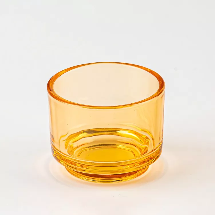 गोल गिलास मैनबत्ती होल्डर