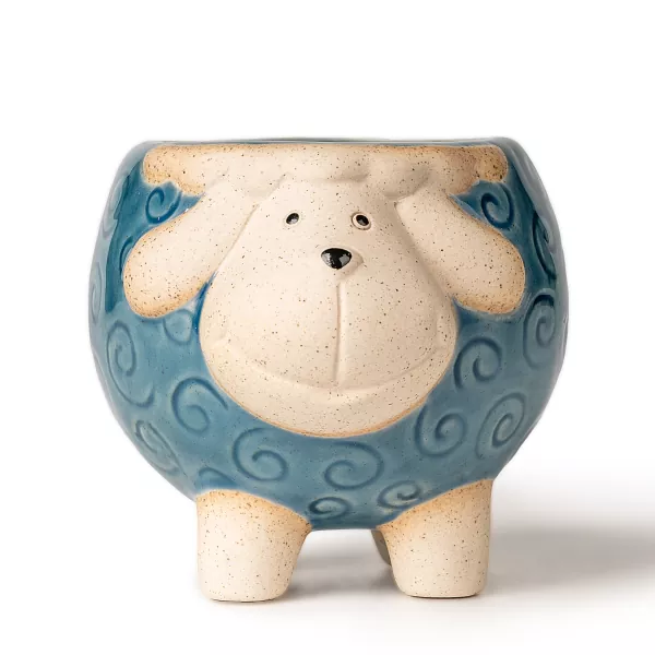 भेडाको आकारको सिरेमिक मैनबत्ती होल्डर